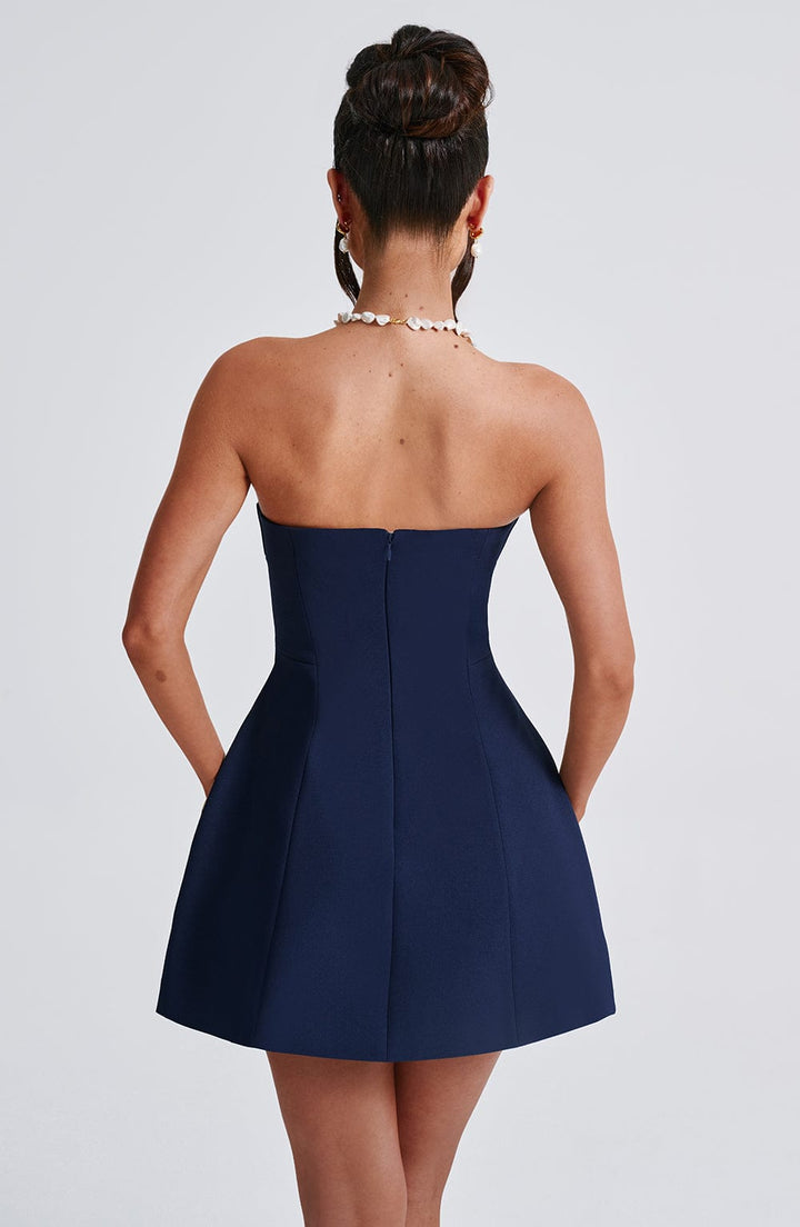 Aiza Structured Bandeau Mini Dress
