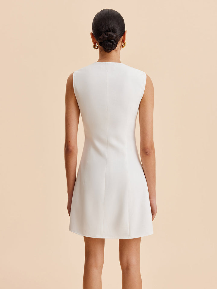 Rosalia Button Mini Dress