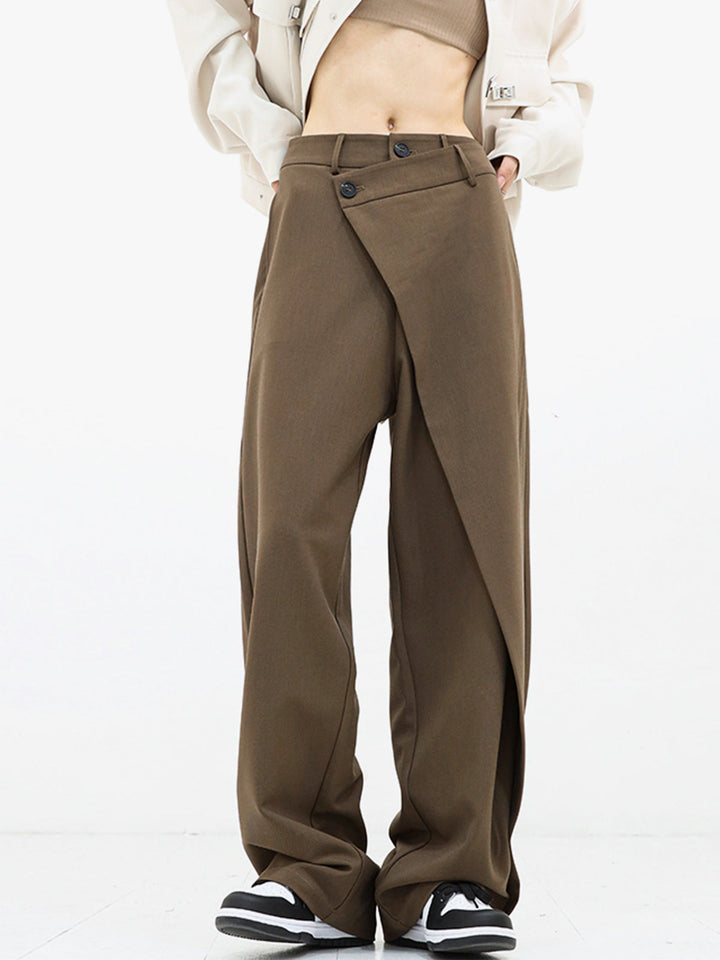 Iris Tailored Wrap Wide-Leg Trousers