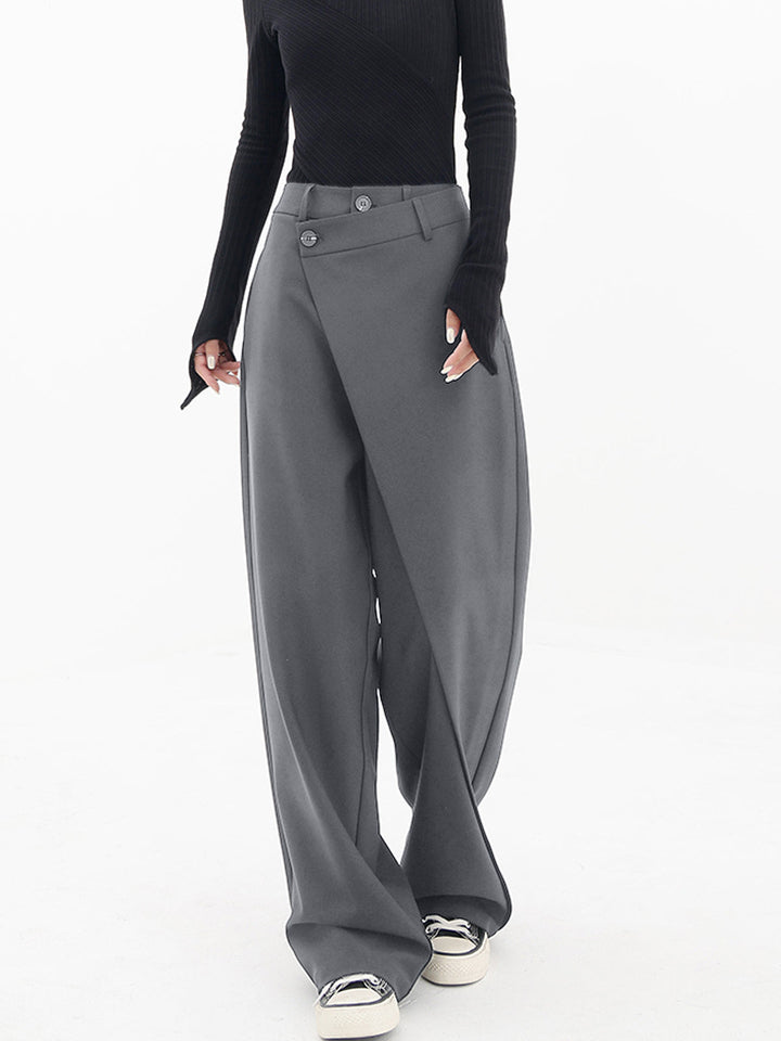 Iris Tailored Wrap Wide-Leg Trousers
