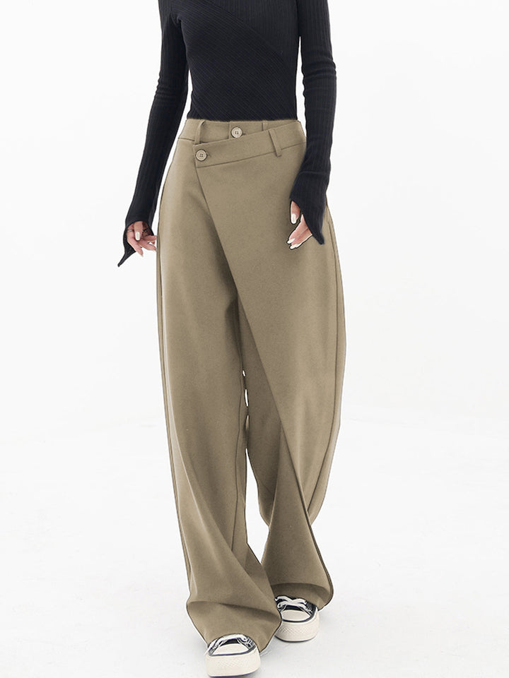 Iris Tailored Wrap Wide-Leg Trousers