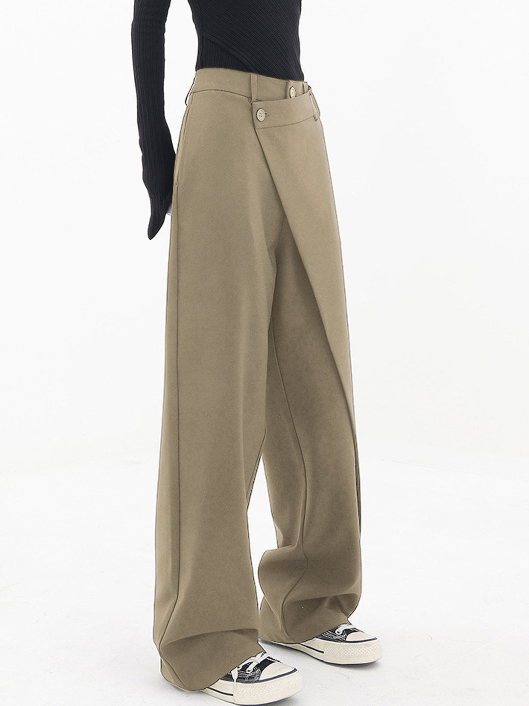 Iris Tailored Wrap Wide-Leg Trousers