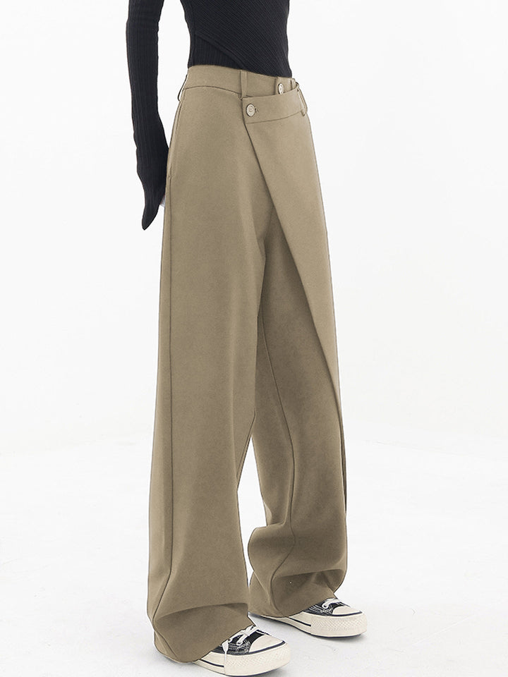 Iris Tailored Wrap Wide-Leg Trousers