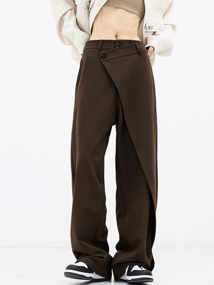 Iris Tailored Wrap Wide-Leg Trousers