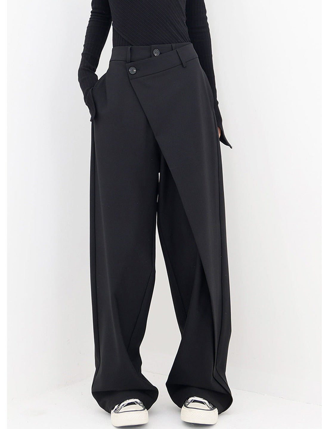Iris Tailored Wrap Wide-Leg Trousers