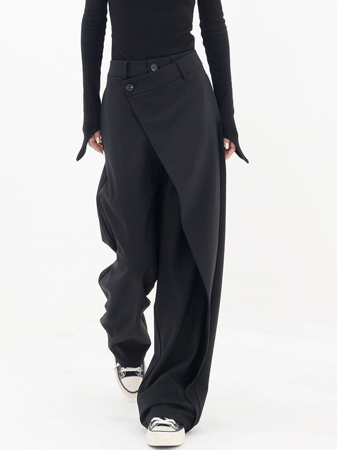 Iris Tailored Wrap Wide-Leg Trousers
