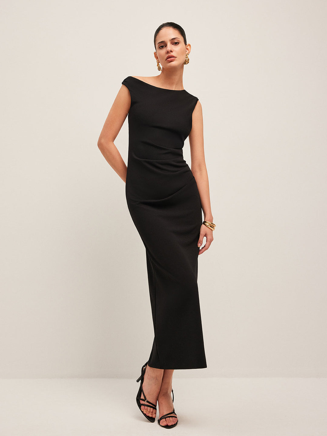 Ximena Asymmetric Maxi Dress