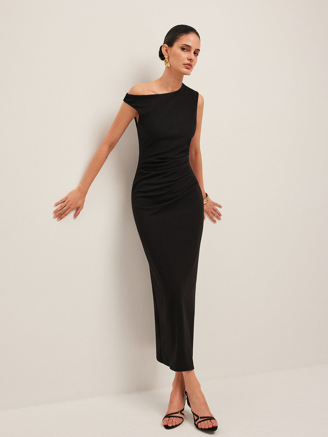 Ximena Asymmetric Maxi Dress