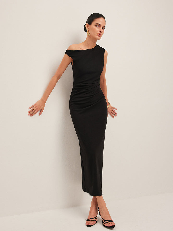 Ximena Asymmetric Maxi Dress