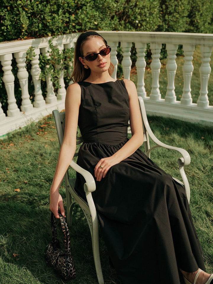 Maria Open-Back Maxi Dress
