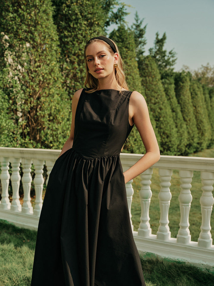 Maria Open-Back Maxi Dress
