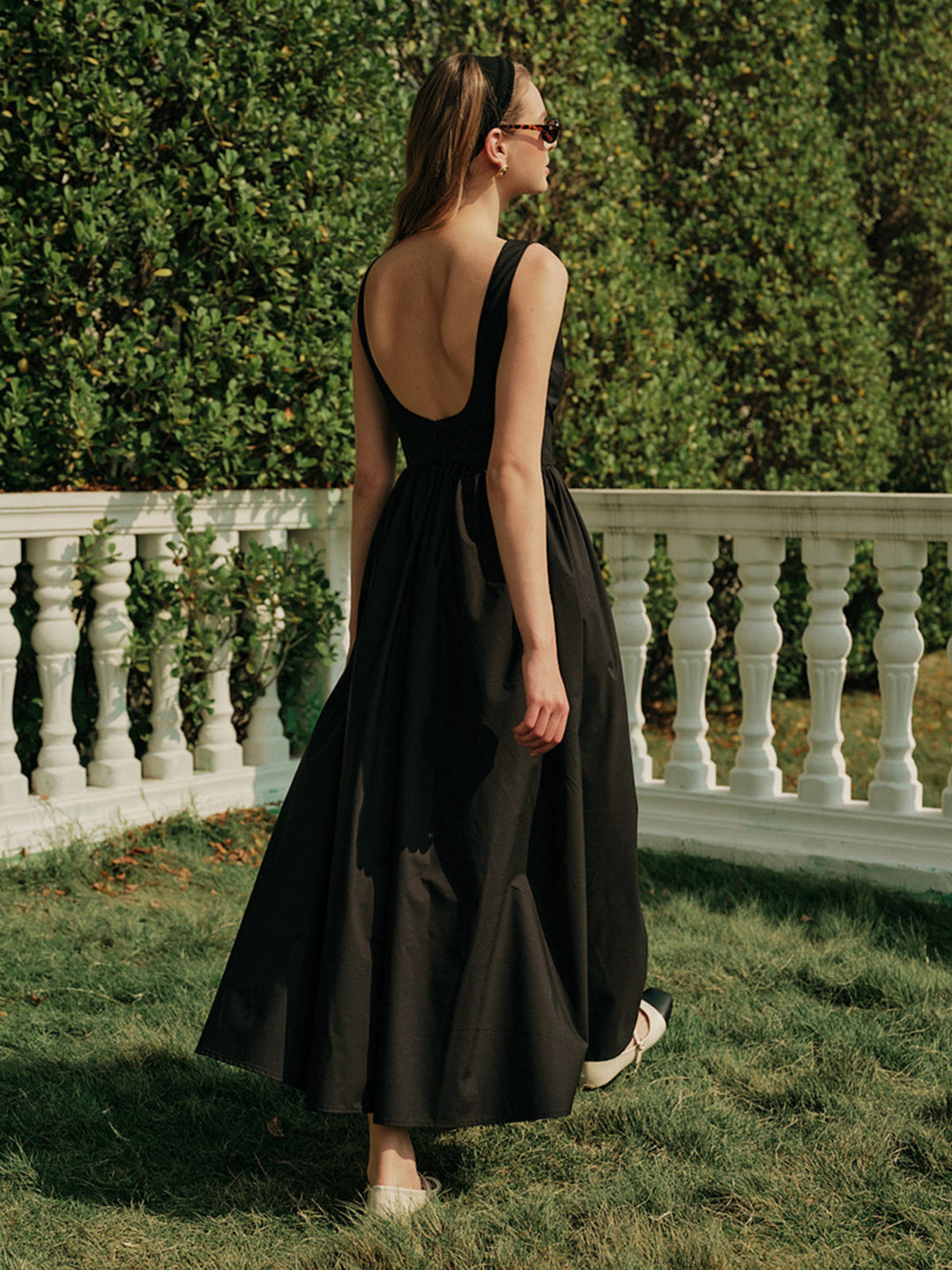 Maria Open-Back Maxi Dress