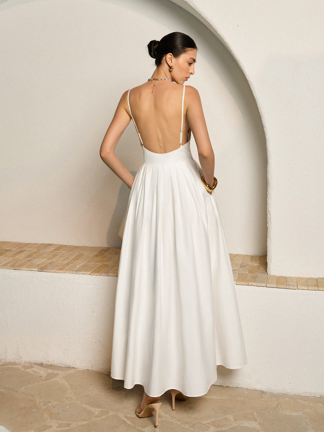 Reagan Open-Back Maxi Dress