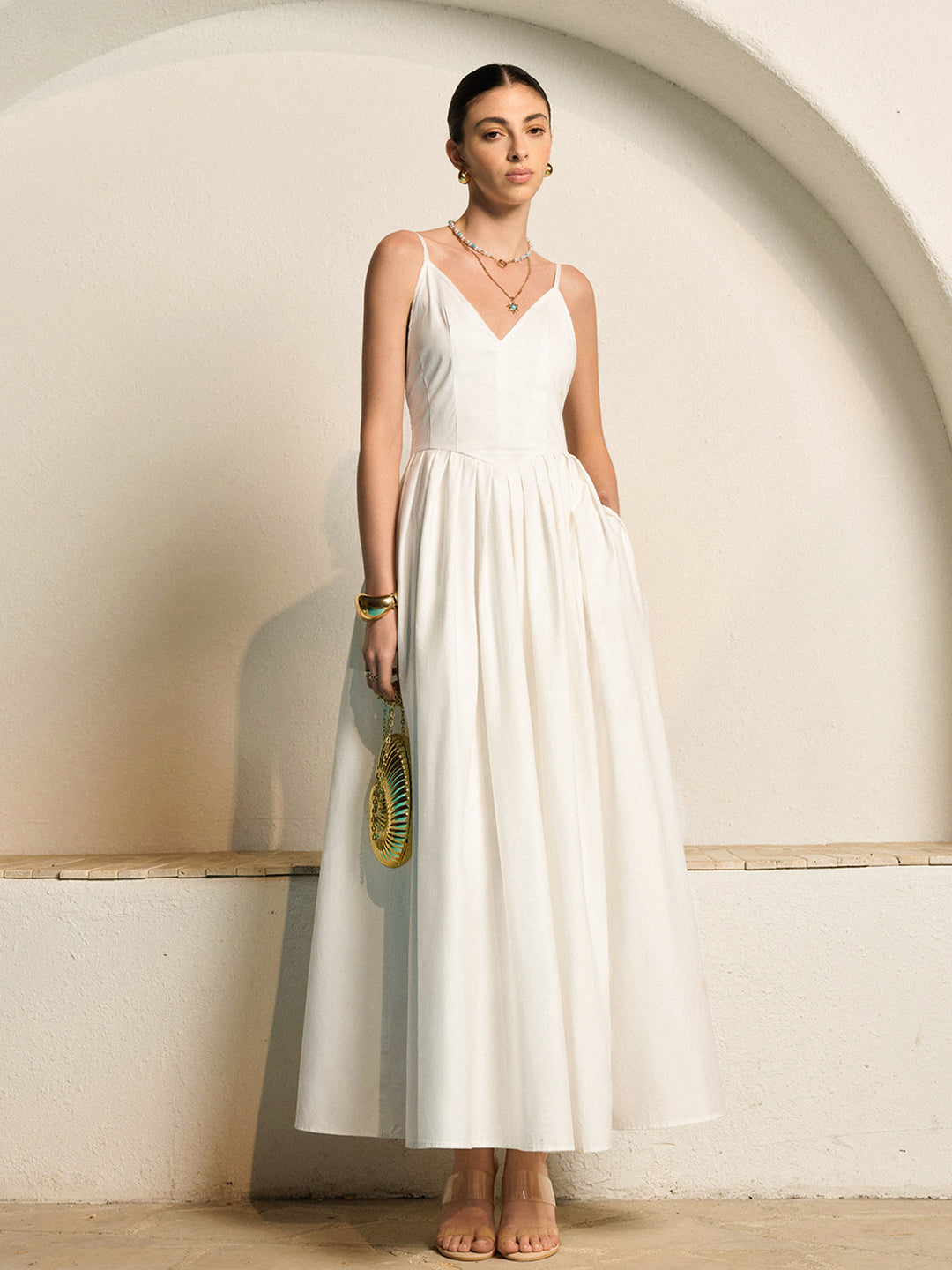 Reagan Open-Back Maxi Dress