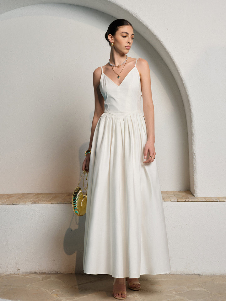 Reagan Open-Back Maxi Dress