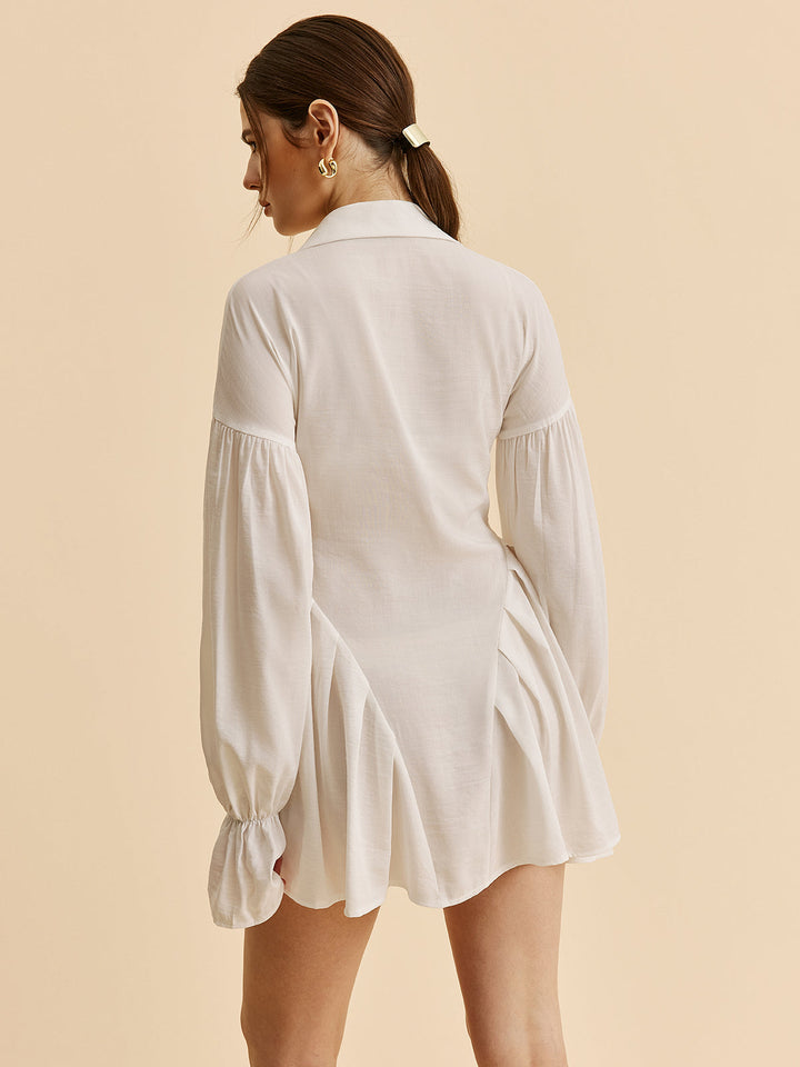 Clara Belted Shirt Mini Dress