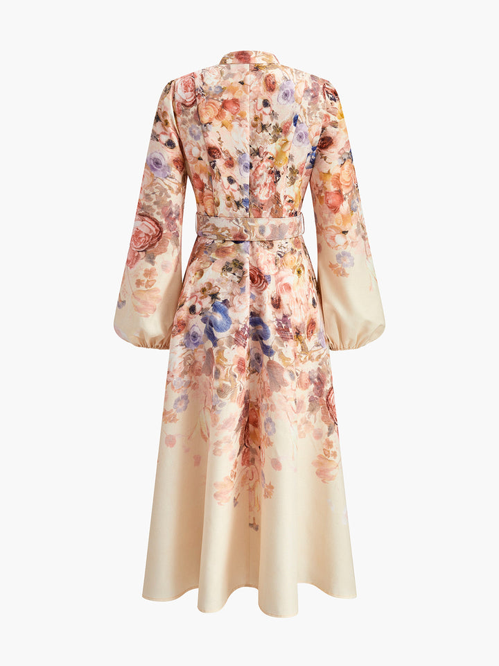 Fleur Belted Maxi Dress