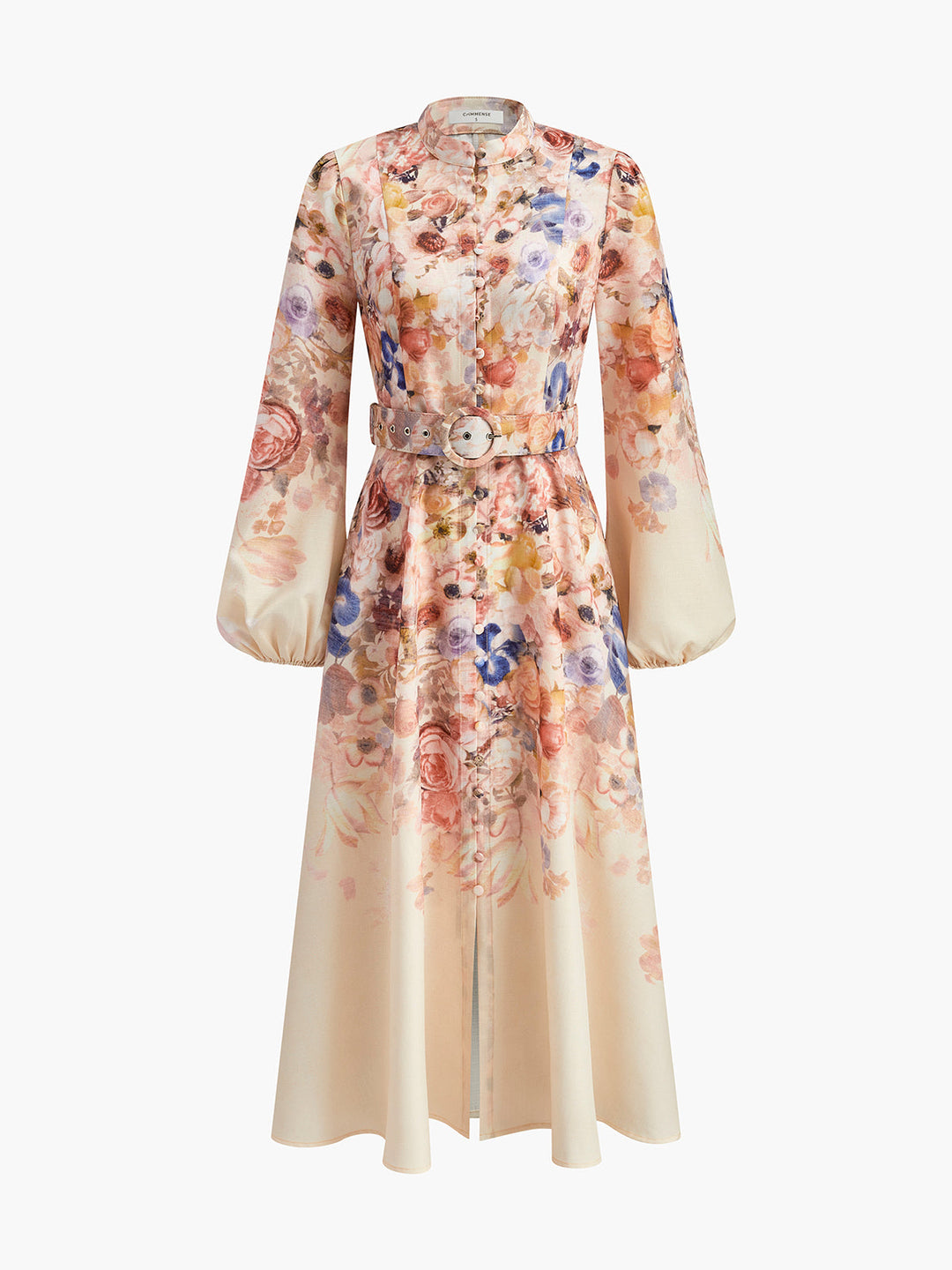 Fleur Belted Maxi Dress
