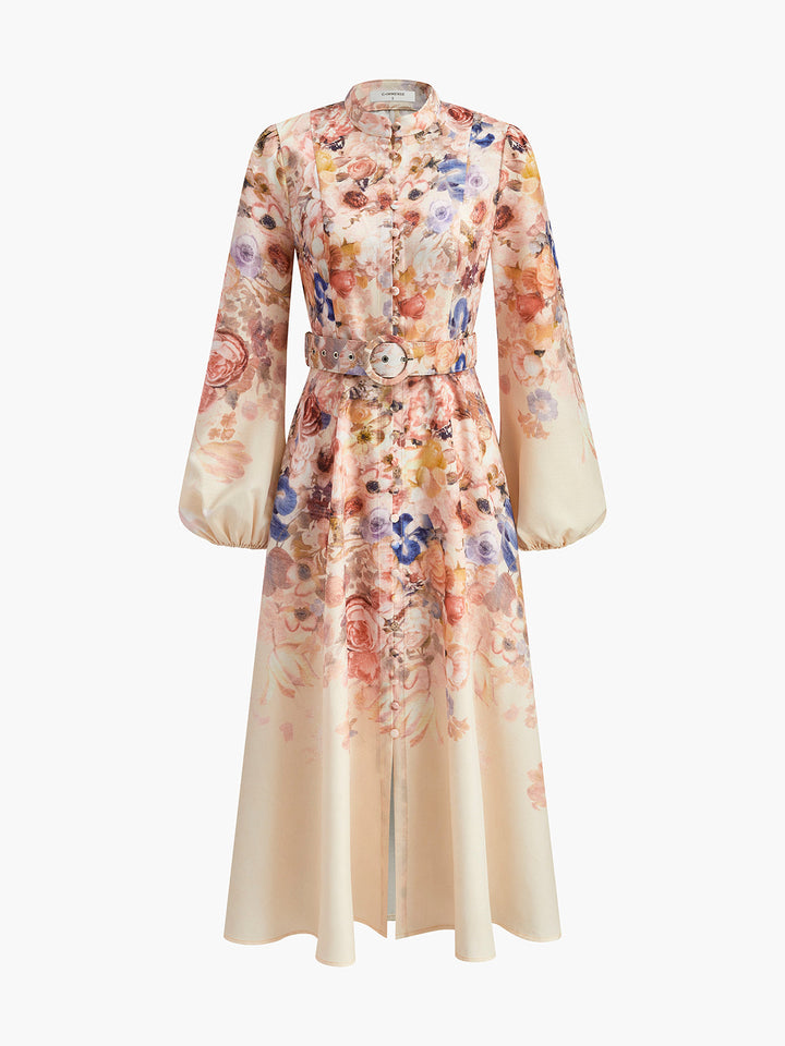 Fleur Belted Maxi Dress
