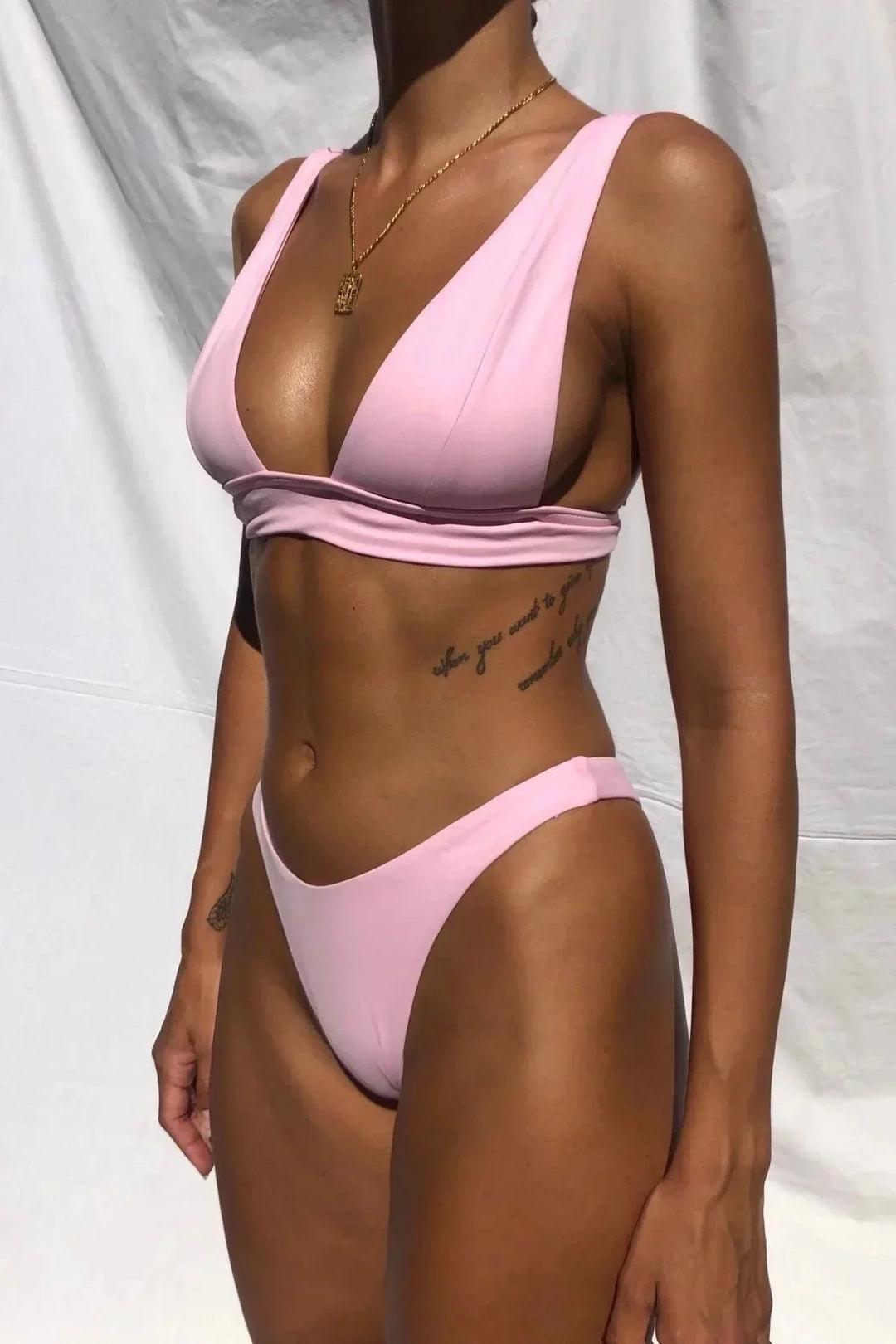 Natalia Plunge Neck Bikini Set