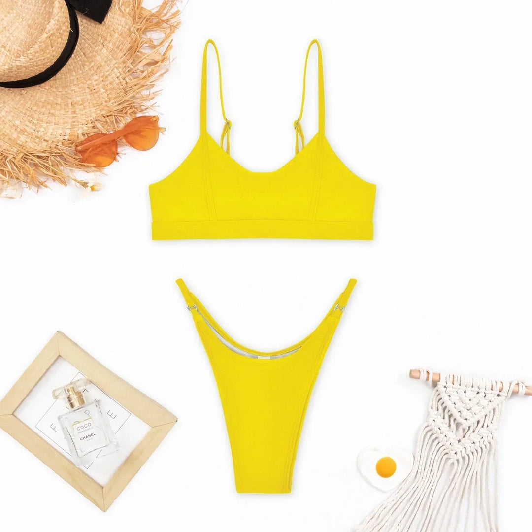 Remi Minimalist High Cut Bikini Set