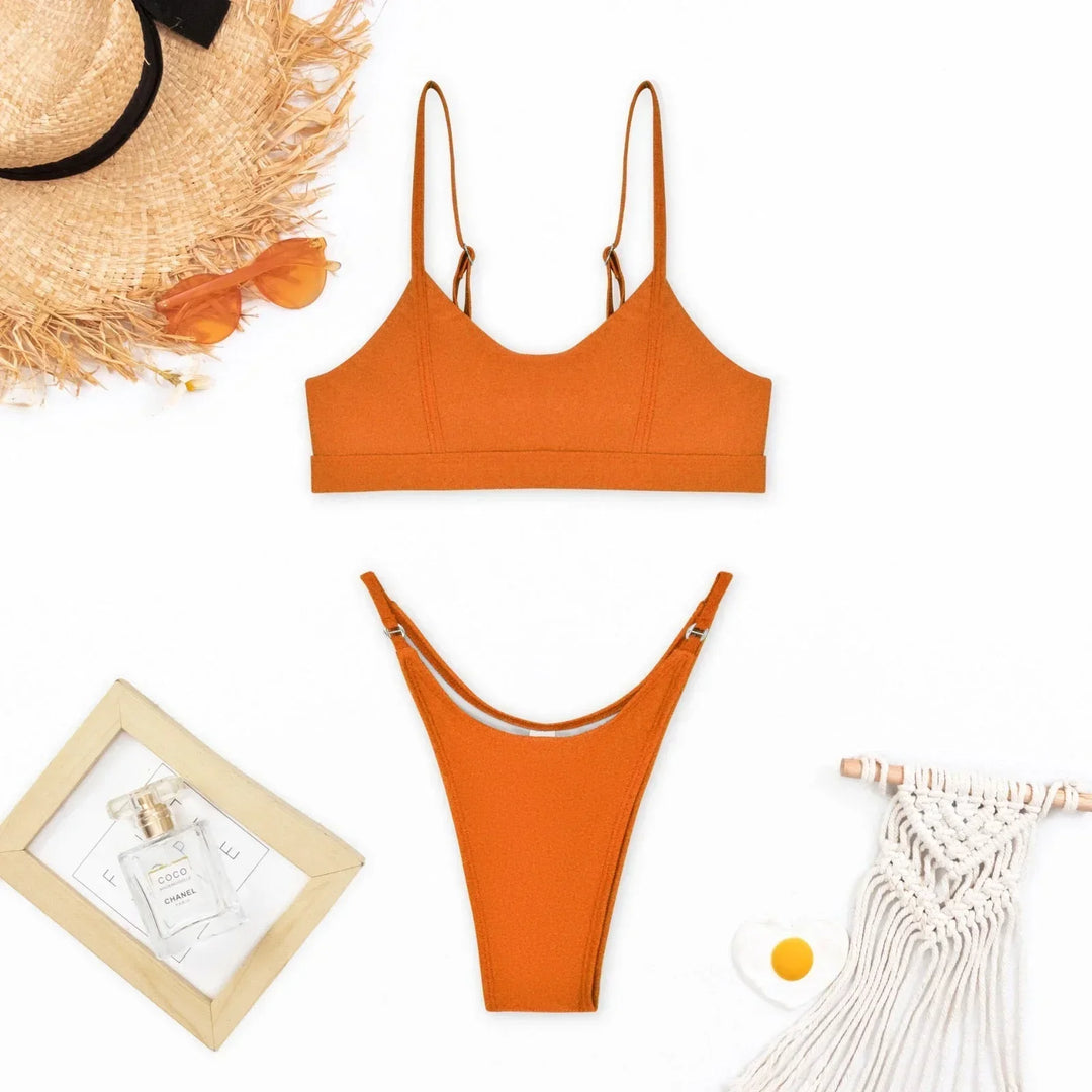 Remi Minimalist High Cut Bikini Set