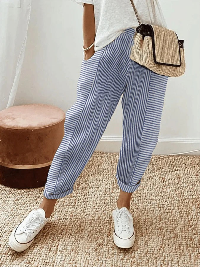 Holly Striped Jogger Pants