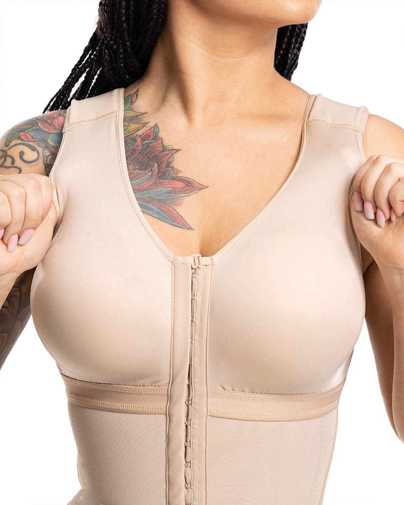 Linnea Zip Front Contour Shapewear Bodysuit