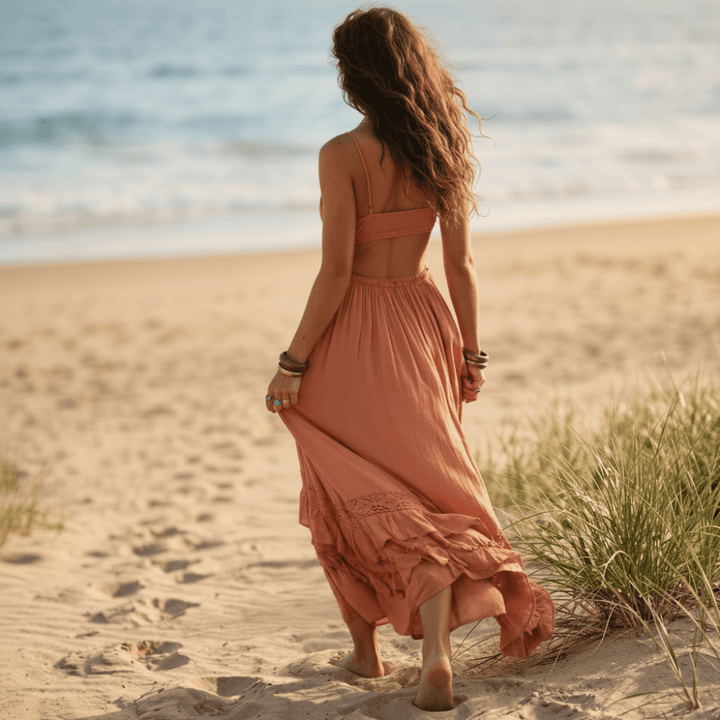 Quintessa Boho Tiered Maxi Dress