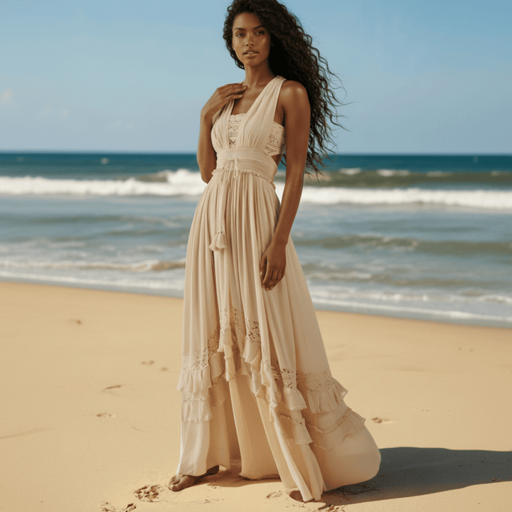 Quintessa Boho Tiered Maxi Dress