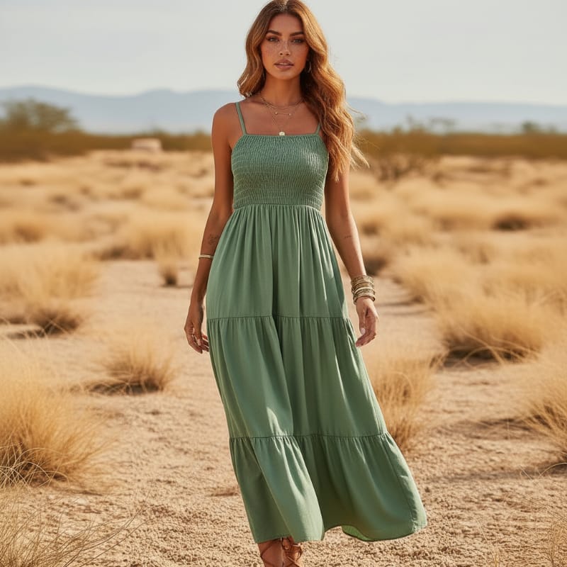 Zaria Tiered Maxi Dress