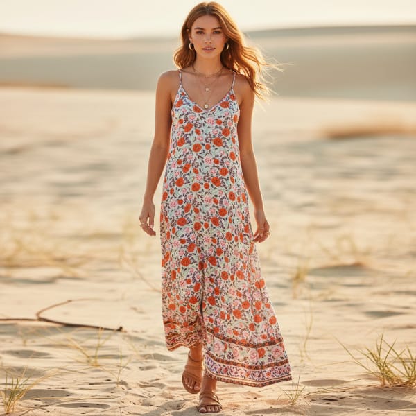 Hadlene Floral Cami Maxi Dress