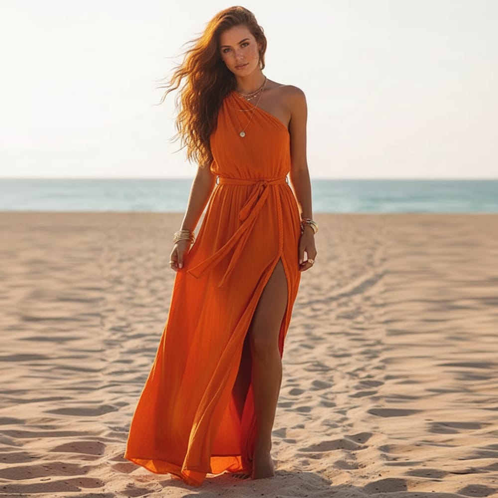 Riona Halter Neck Maxi Dress