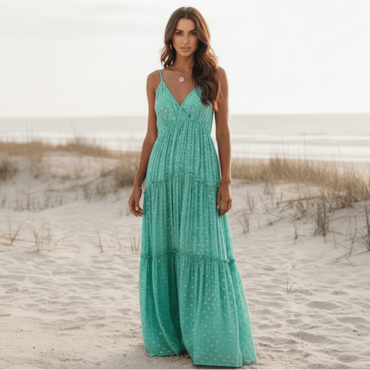 Gardenia Boho Tiered Maxi Dress