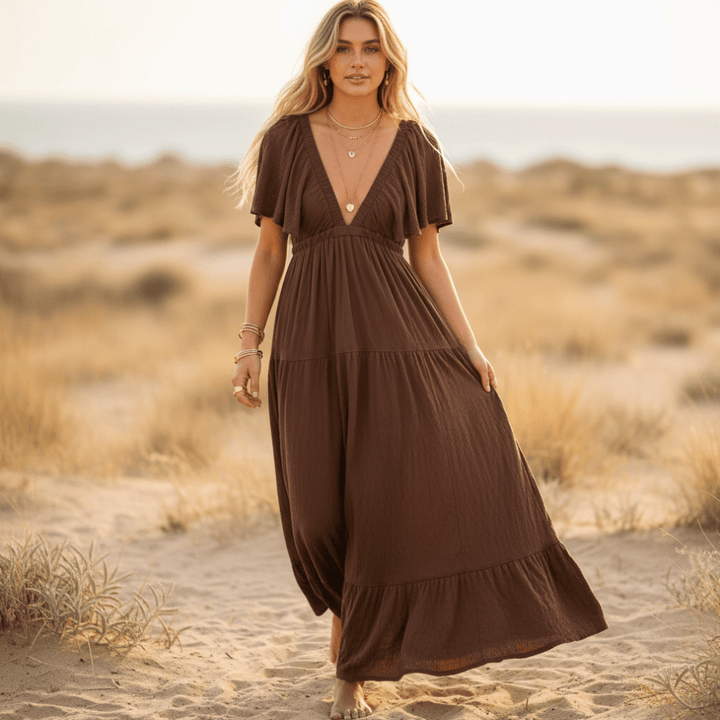 Nikita V-Neck Maxi Dress