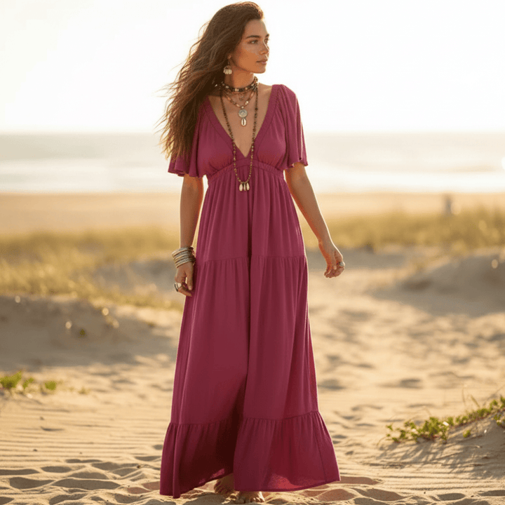 Nikita V-Neck Maxi Dress