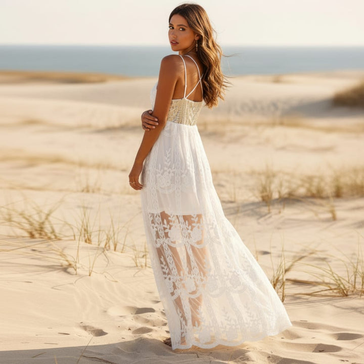 Jona Crochet Maxi Dress