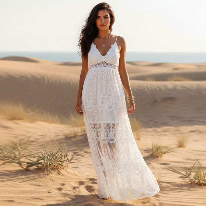 Jona Crochet Maxi Dress