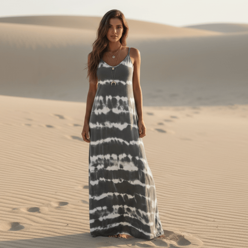 Jolie Tie Dye Maxi Dress