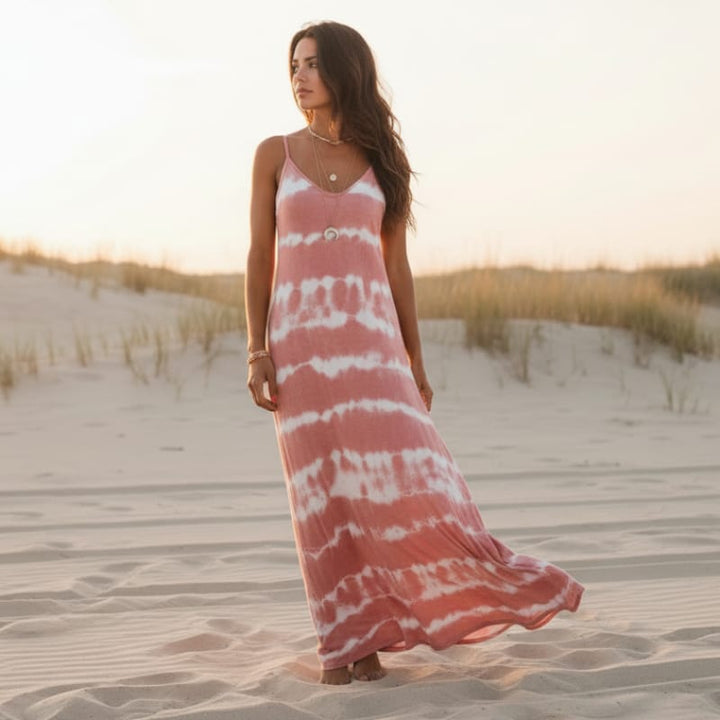 Jolie Tie Dye Maxi Dress