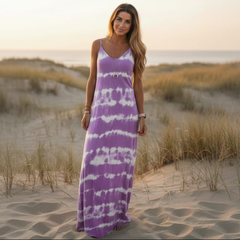 Jolie Tie Dye Maxi Dress