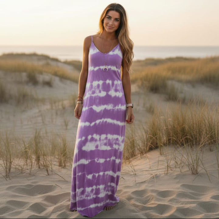Jolie Tie Dye Maxi Dress