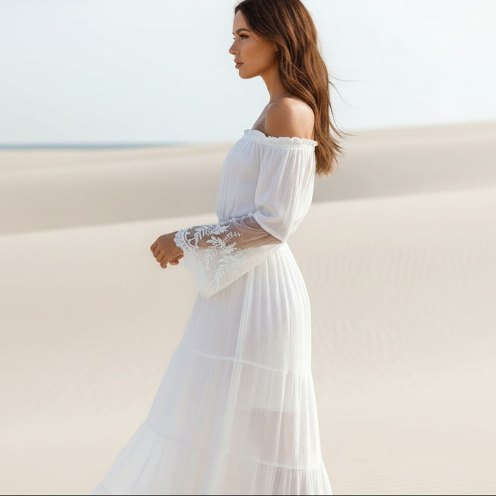 Athene Off Shoulder Maxi Dress