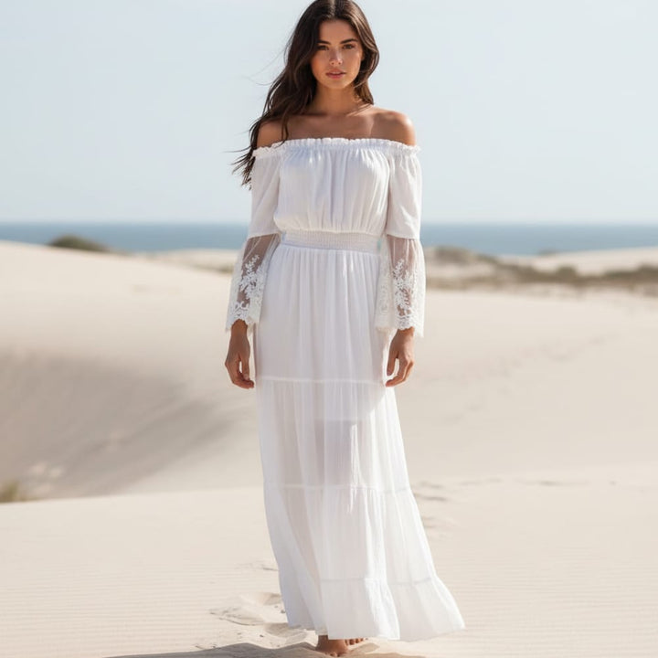 Athene Off Shoulder Maxi Dress