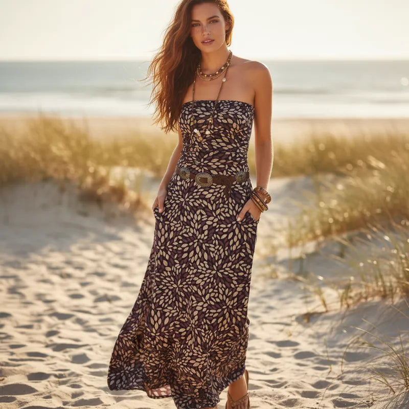 Wana Boho Floral Maxi Dress