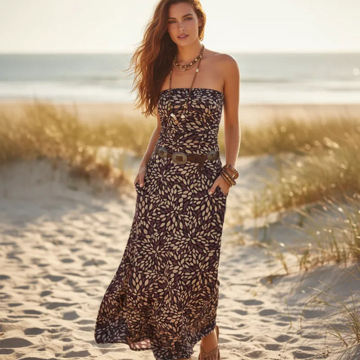 Wana Boho Floral Maxi Dress