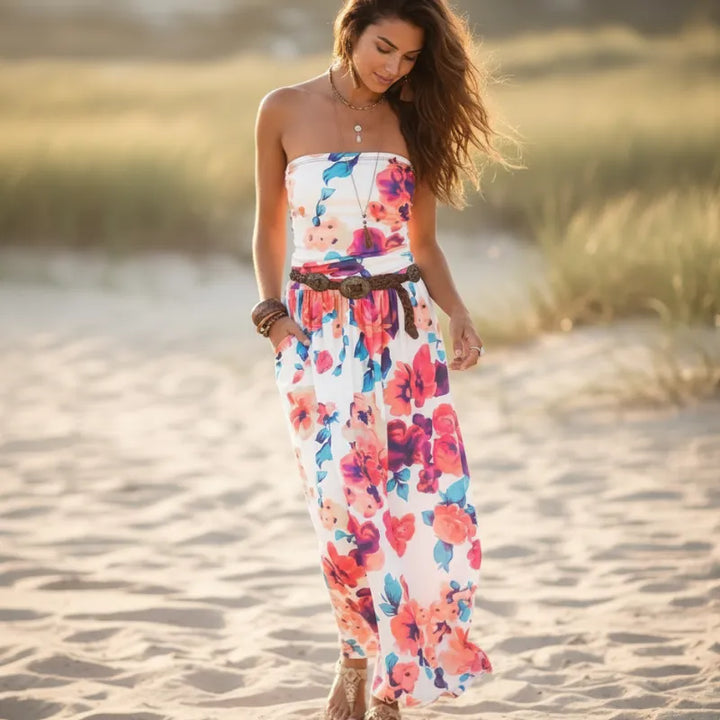 Wana Boho Floral Maxi Dress