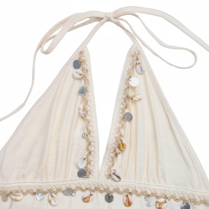 Freyja Boho Halter Maxi Dress