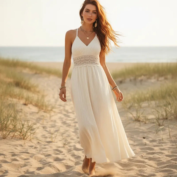 Primrose Lace Waist Maxi Dress