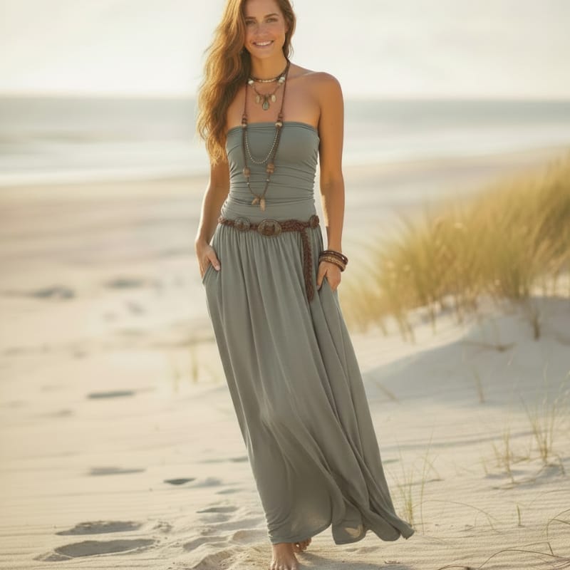 Runa Strapless Maxi Dress